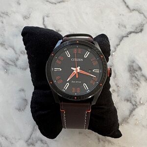 Citizen Black and Red Eco-Drive Watch